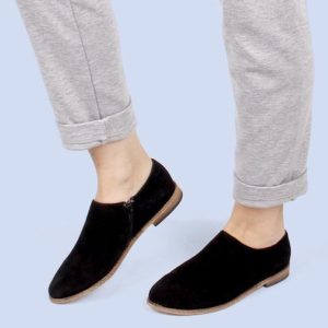 Mocasín de ante negro