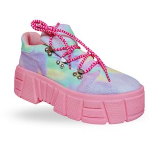 Tenis de plataforma modelo dulce algodón