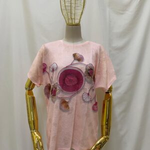 Playeras diseño de flores con pedrería - Imagen 5