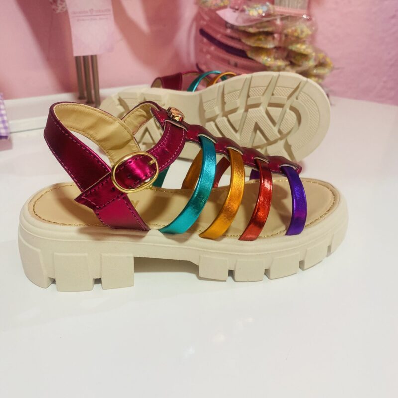 Sandalia multicolor niña