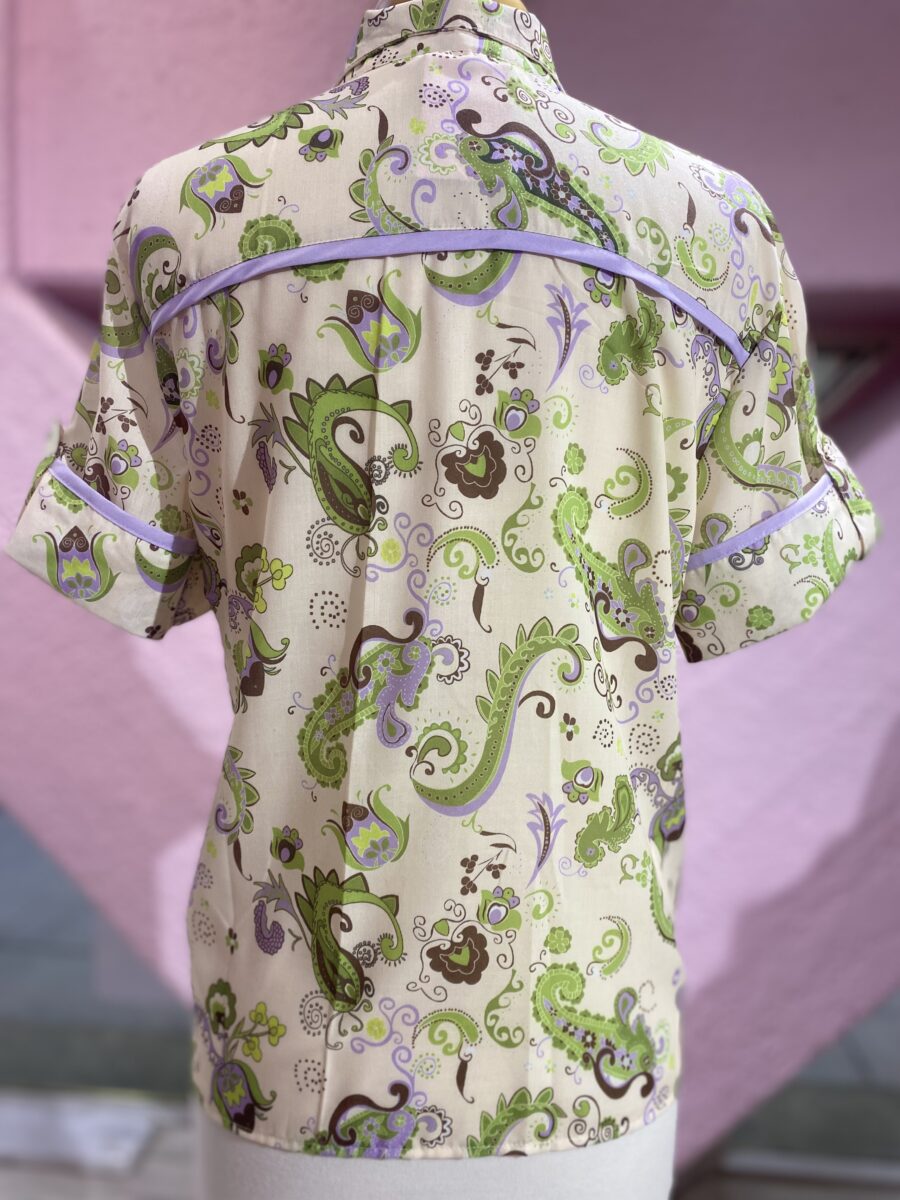 Blusa estilo oriental paisley - Imagen 2