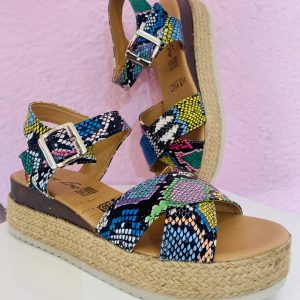 Sandalias multicolor
