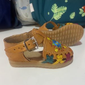 Huarache de piel para niñas