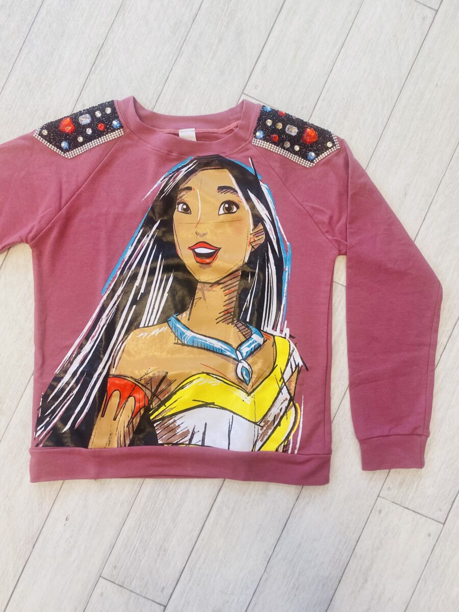 Sudadera Pocahontas con pedrería - Imagen 2