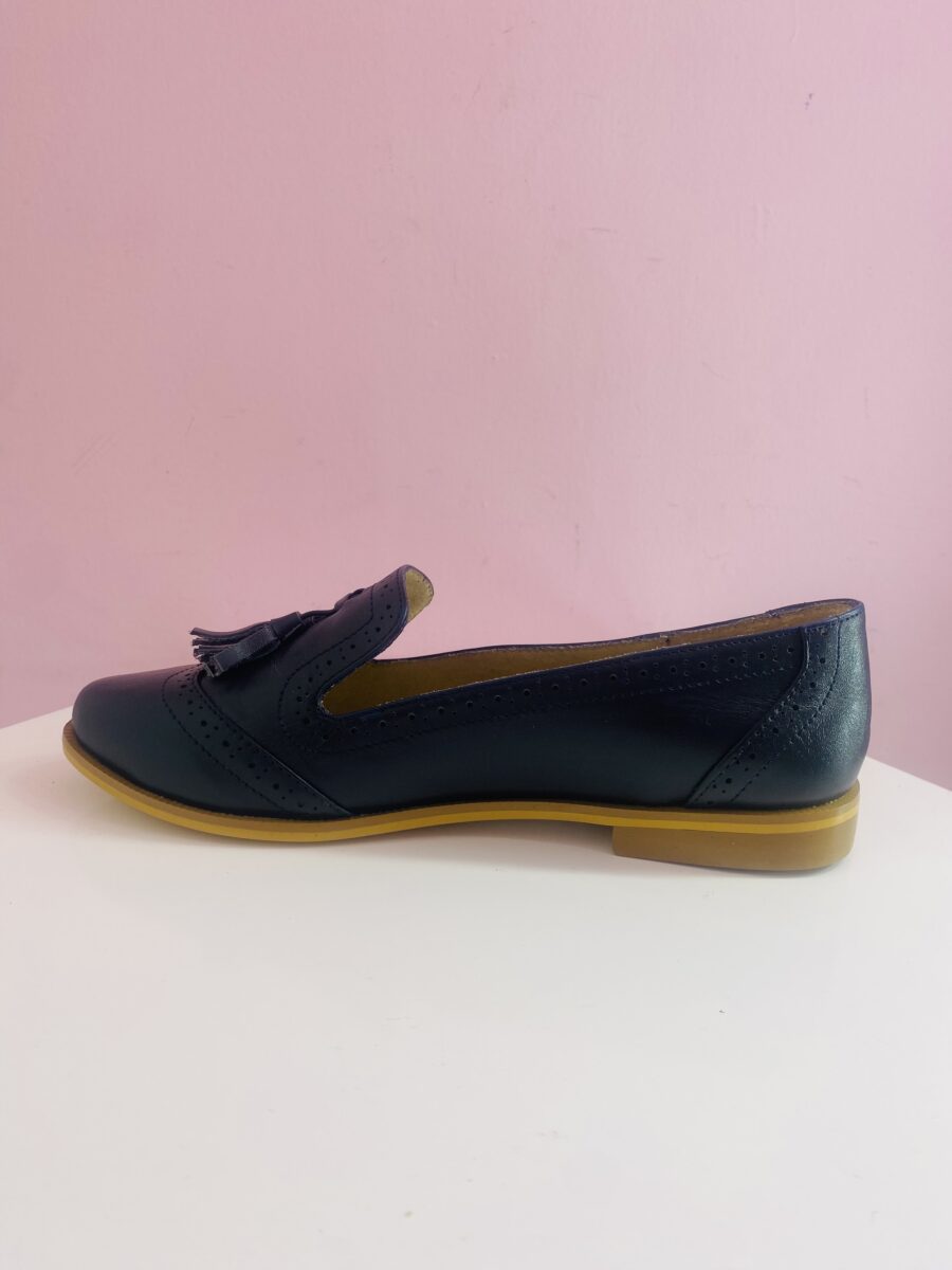 Mocasín con borlas azul - Imagen 3