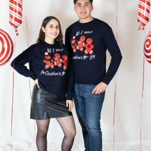 Ugly suéter navidad - Galleta de jengibre