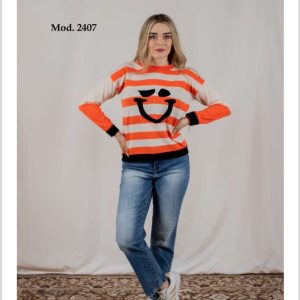 Suéter HappyFace rayas