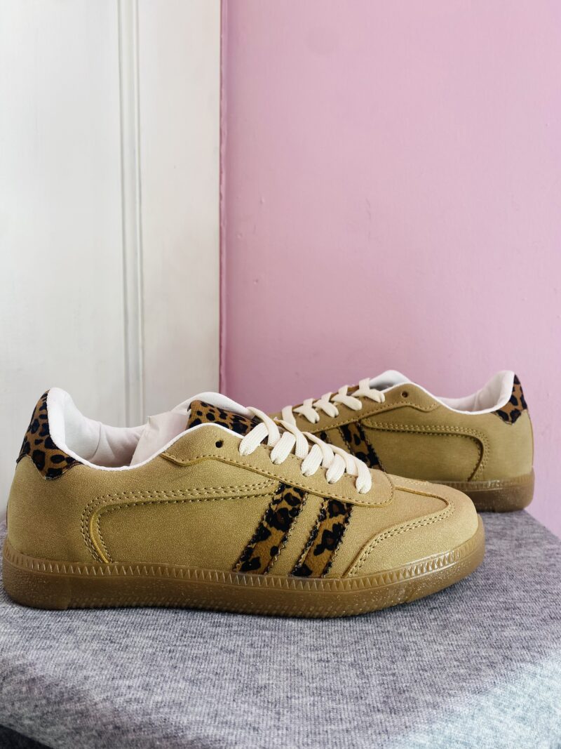 Tenis estilo samba diseño leopardo - Imagen 2