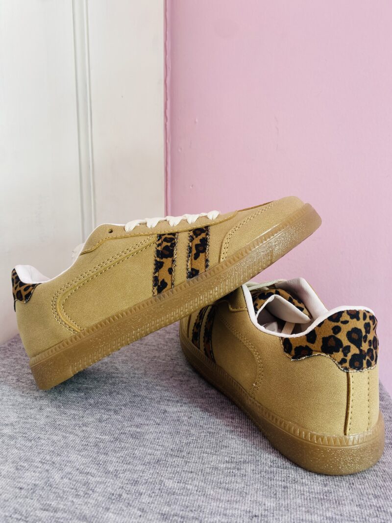 Tenis estilo samba diseño leopardo - Imagen 3