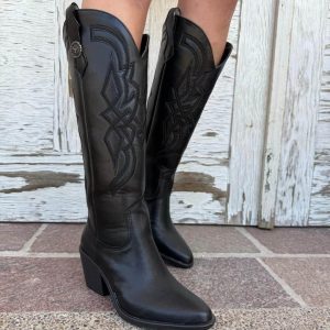 Bota alta de piel (PREVENTA)