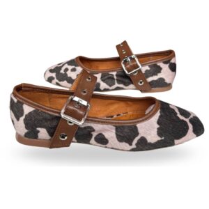 Bailarinas de red y diseño animal print Vaca