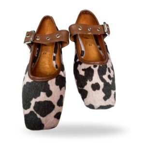 Bailarinas de red y diseño animal print Vaca